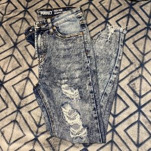 SONG High rise skinny ankle jeans SHEIN